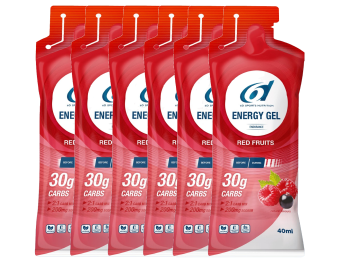 6d Sports Nutrition Red Fruits Energy Gel, 6x40ml