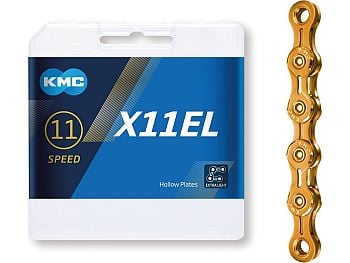 KMC X11 Extra Light Gold 11-Speed Kæde, 118 Link