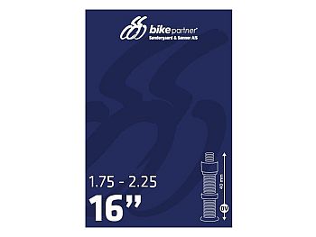 Bike Partner Cykelslange 16x1.75-2.25, Dunlop Ventil