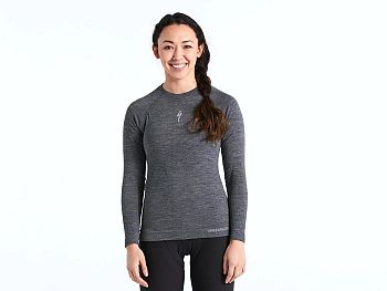 Specialized Merino Seamless LS Dame Base Layer, Grey