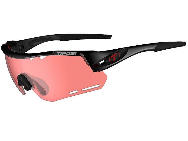 Tifosi Alliant Black/Red Smoke/rød/klar | cykelbrille
